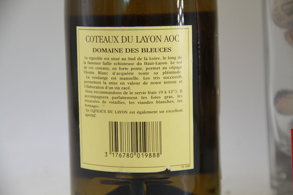 - Coteaux Du Layon ** 2000 ** Domaine Des Bleuces - Eric-Dixvins