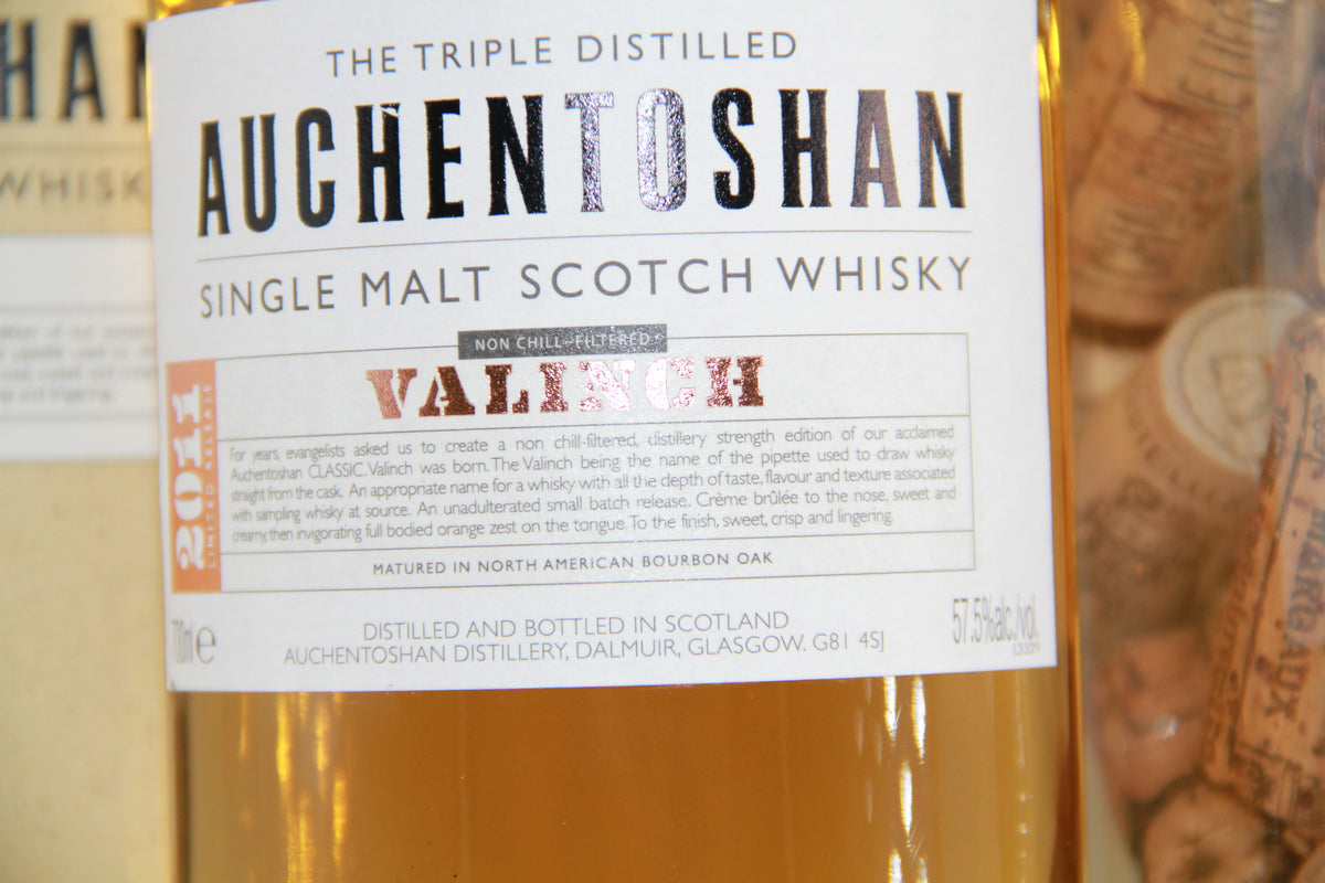 Auchentoshan 2011 Valinch Single malt Scotch Wiskhy - Eric-Dixvins