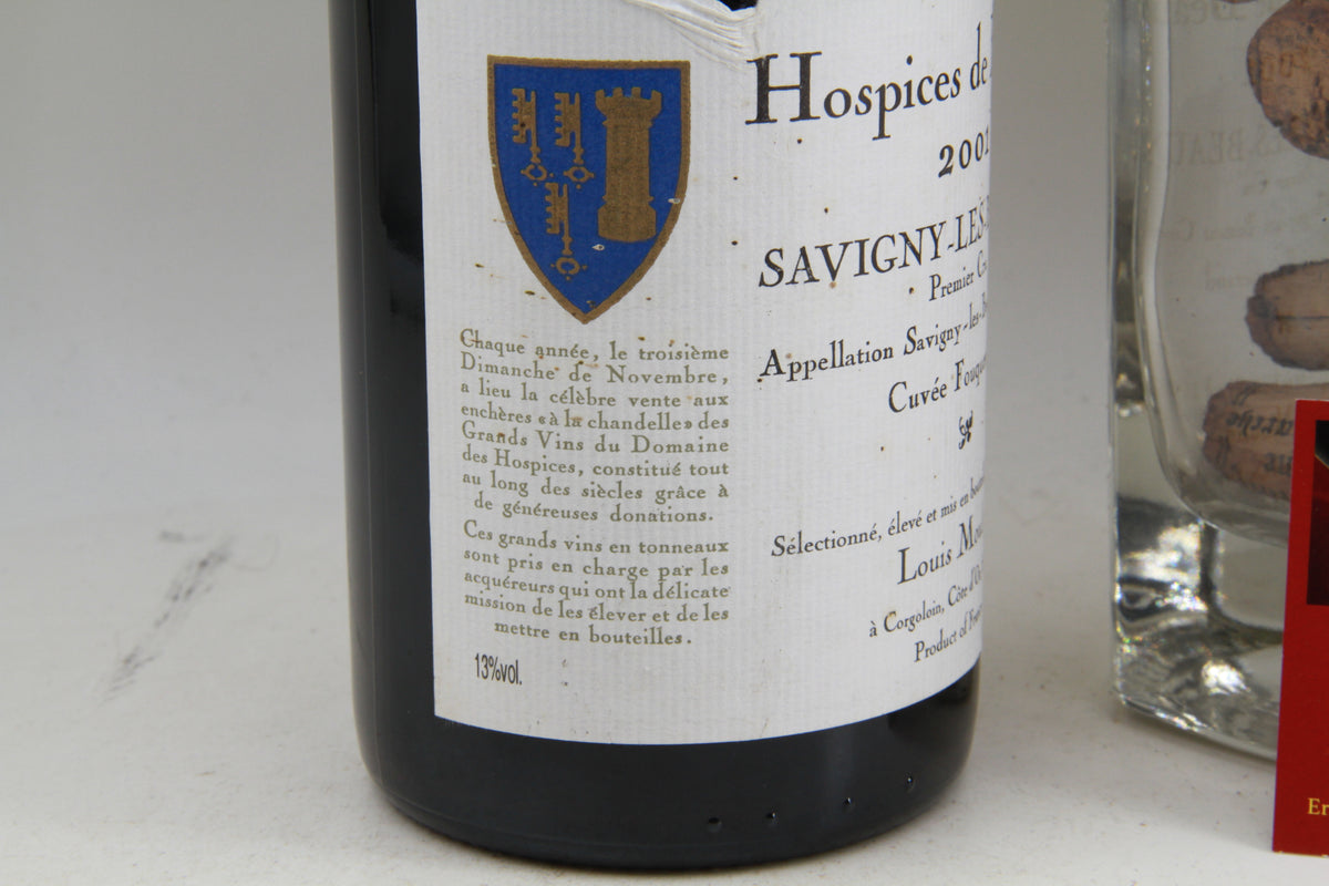 Savigny Les Beaune 1er Cru "Cuvée Fouquerand Hospices de Beaune 2001