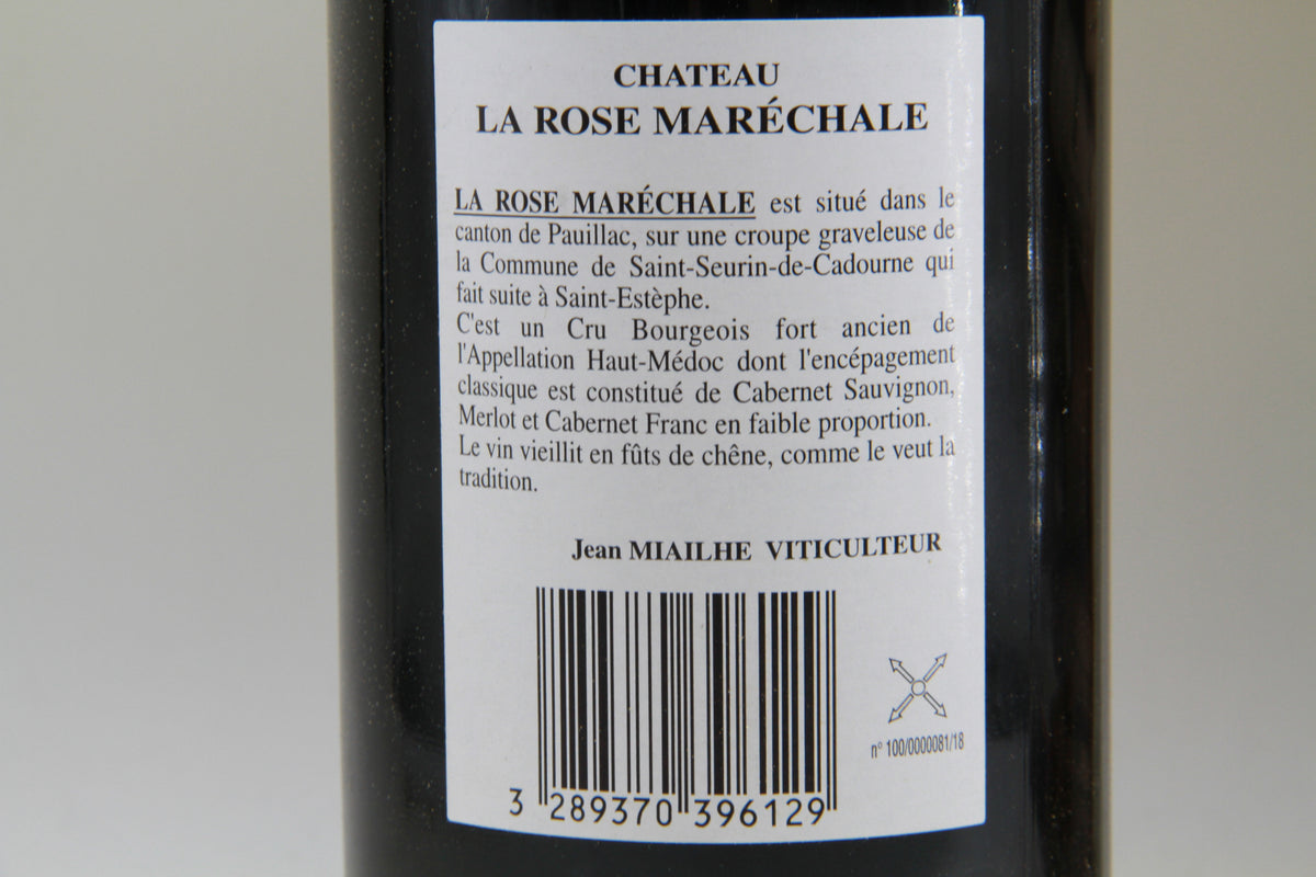 Chateau La Rose Maréchale Cru Bourgeois Haut Médoc 1996