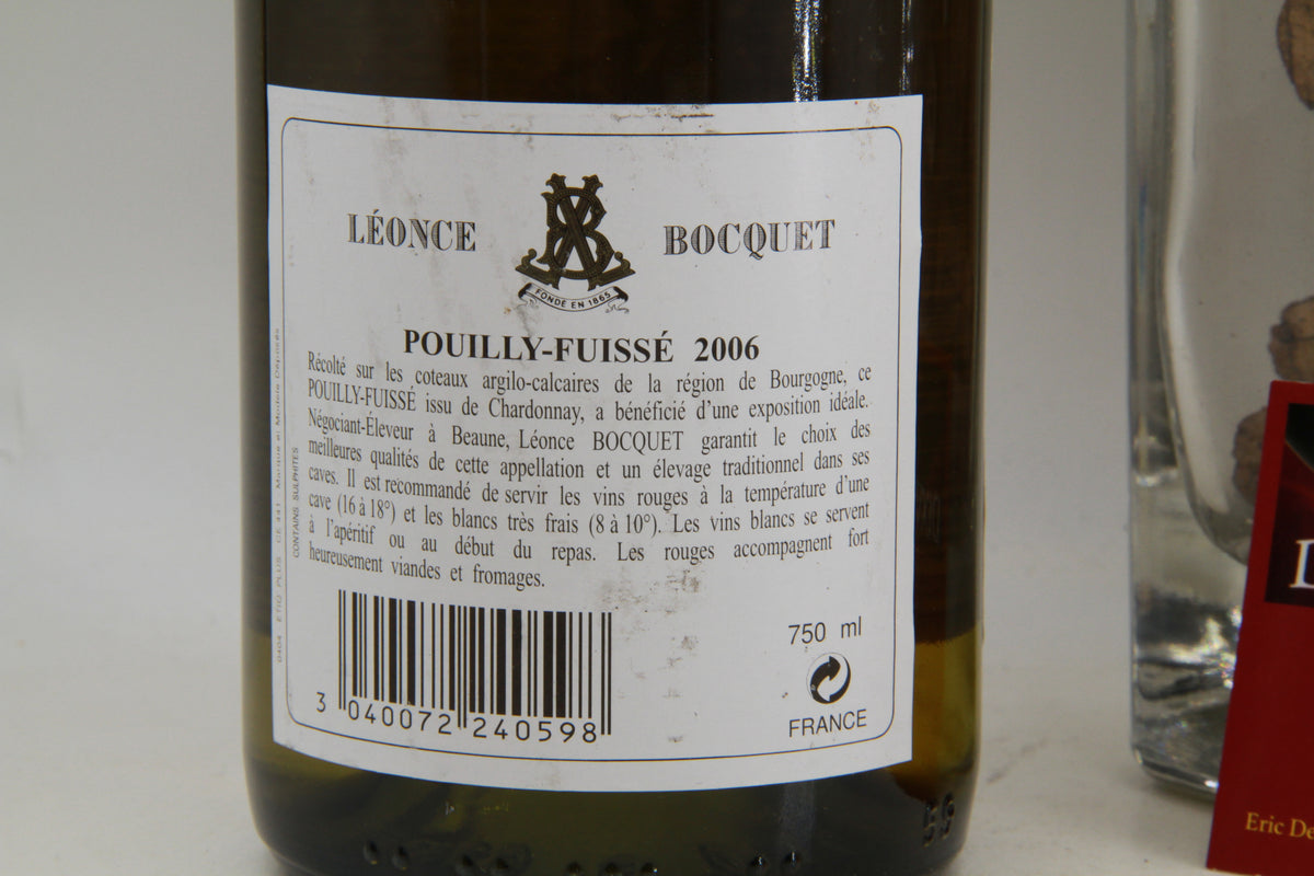 Pouilly Fuissé. Léonce Bocquet 2006