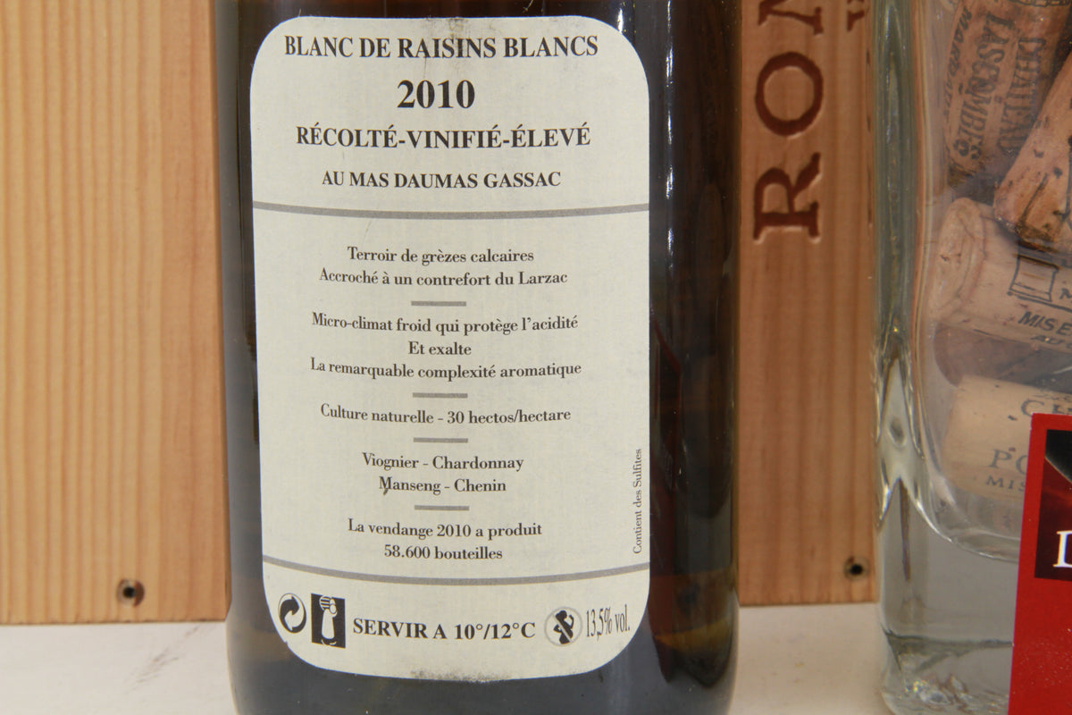 Mas De Daumas Blanc 2010 Languedoc.