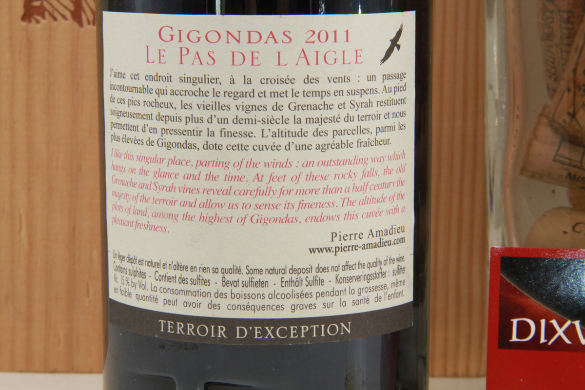 Gigondas Le Pas De L'Aigle Pierre Amadieu 2011