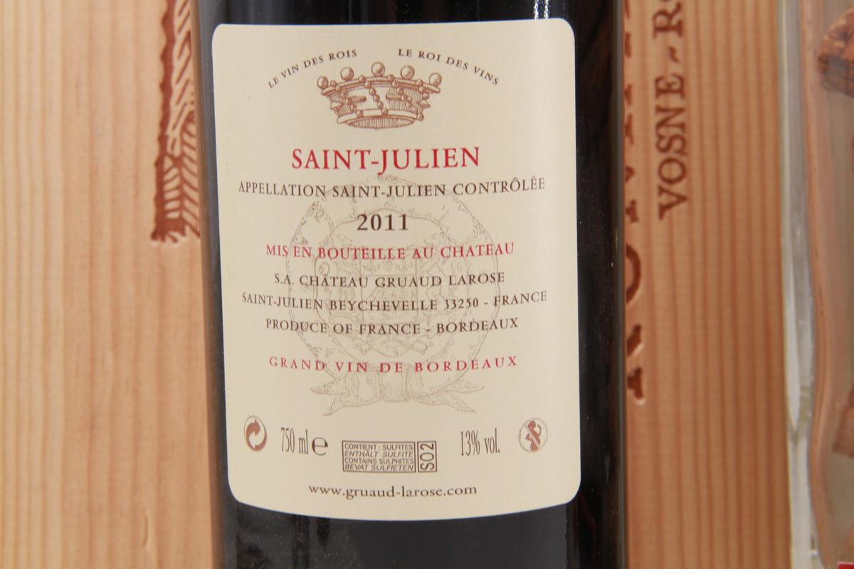 Chateau Gruaud Larose Grand Cru Classé Saint Julien 2011