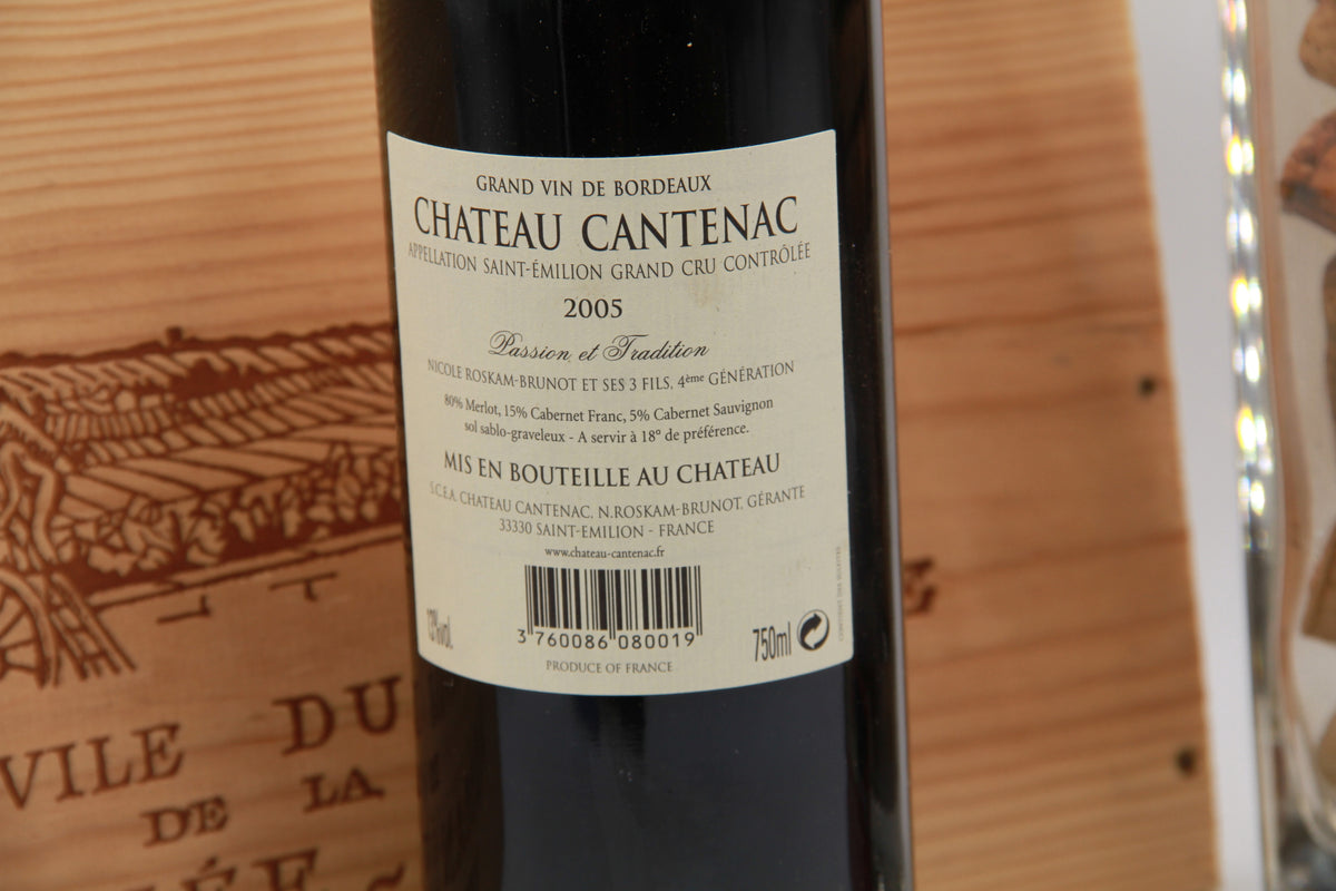 Château Cantenac — Saint-Émilion Grand Cru. 2005