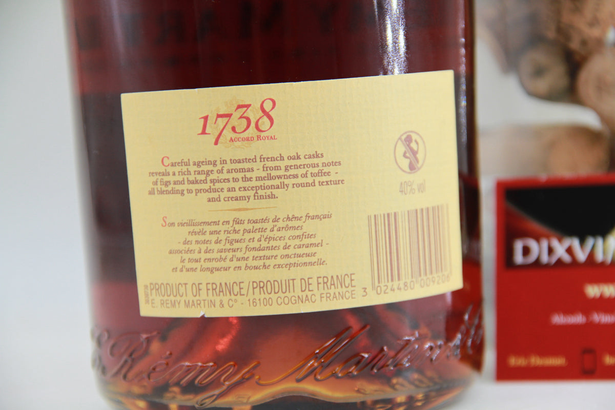 Cognac * 1738 * 1L Rémy Martin Fine Champagne - Eric-Dixvins