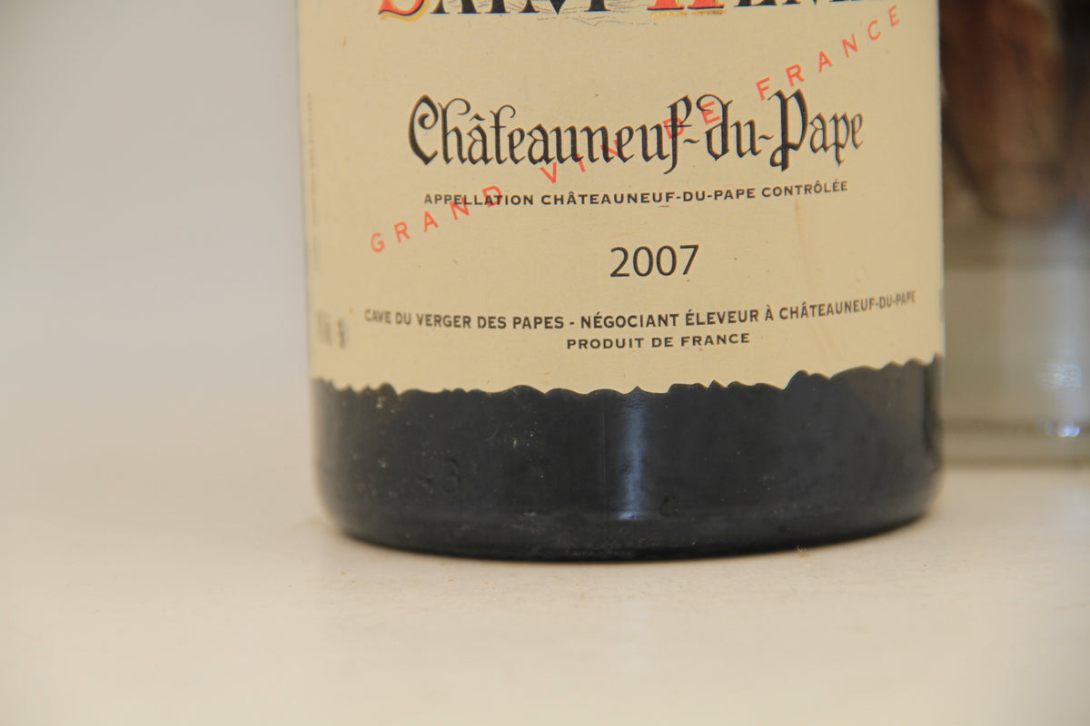 Chateauneuf du Pape " Saint Henri " **2007 ** cave du Verger des Papes - Eric-Dixvins