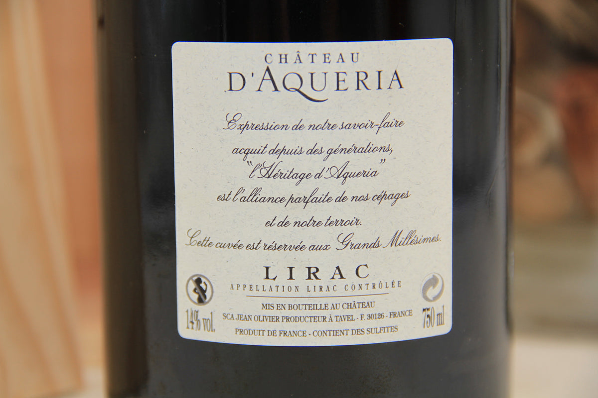 L'Heritage D'Aqueria ** 2014 ** Lirac Cote du Rhone - Eric-Dixvins