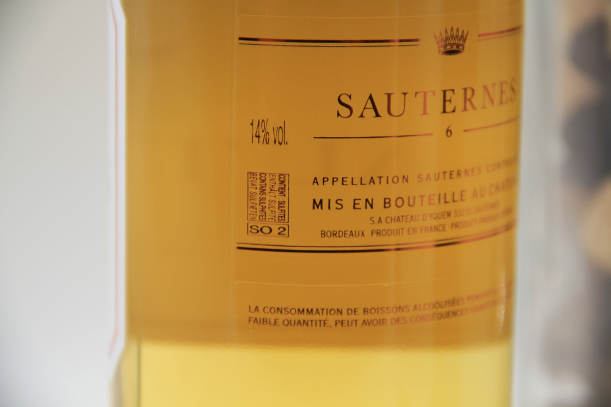 - Sauternes N° 6 Chateau Yquem. Sauternes - Eric-Dixvins
