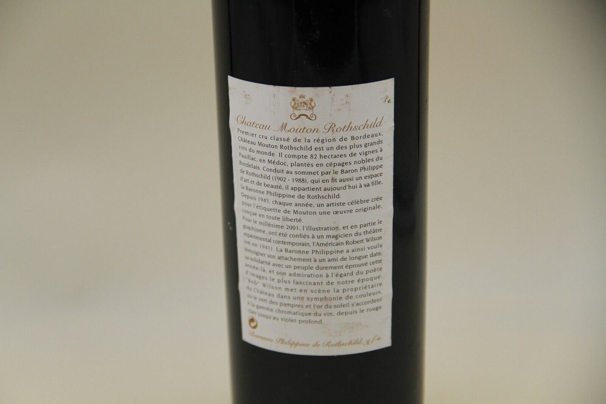 - Chateau Mouton Rothschild ** 2001 ** 1er Grand Cru Classé Pauillac - Eric-Dixvins