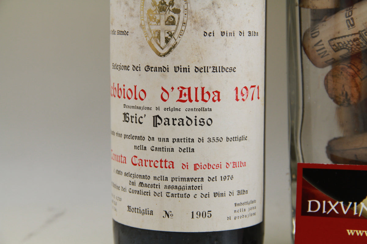 Nebbiolo d' Alba.     Eric Pradiso  1971
