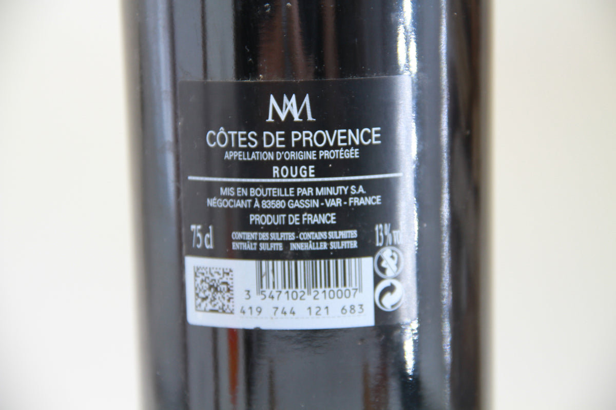 M Minuty  Cote de Provence Rouge   Chateau Minuty. 2017