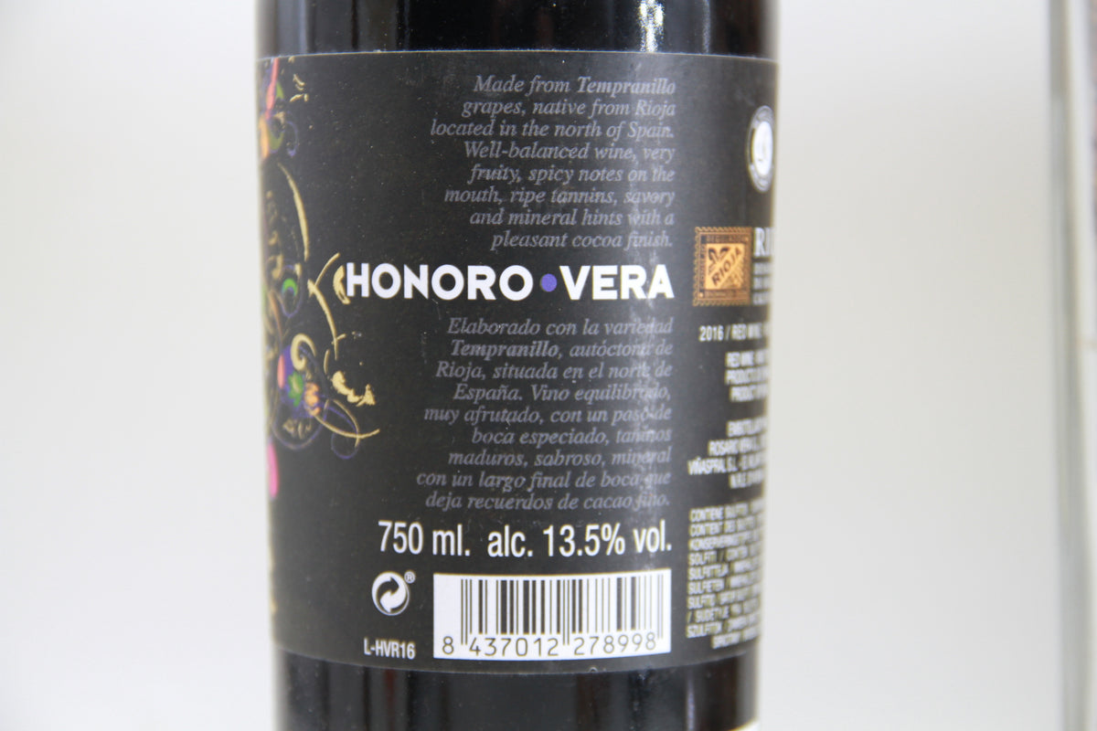 Honoro Vera  Rioja 2016