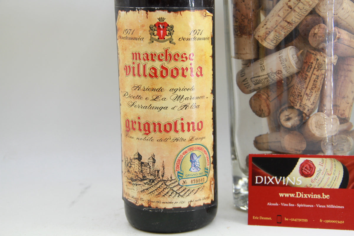 Grignolino Marquis de Villadoria. 1971