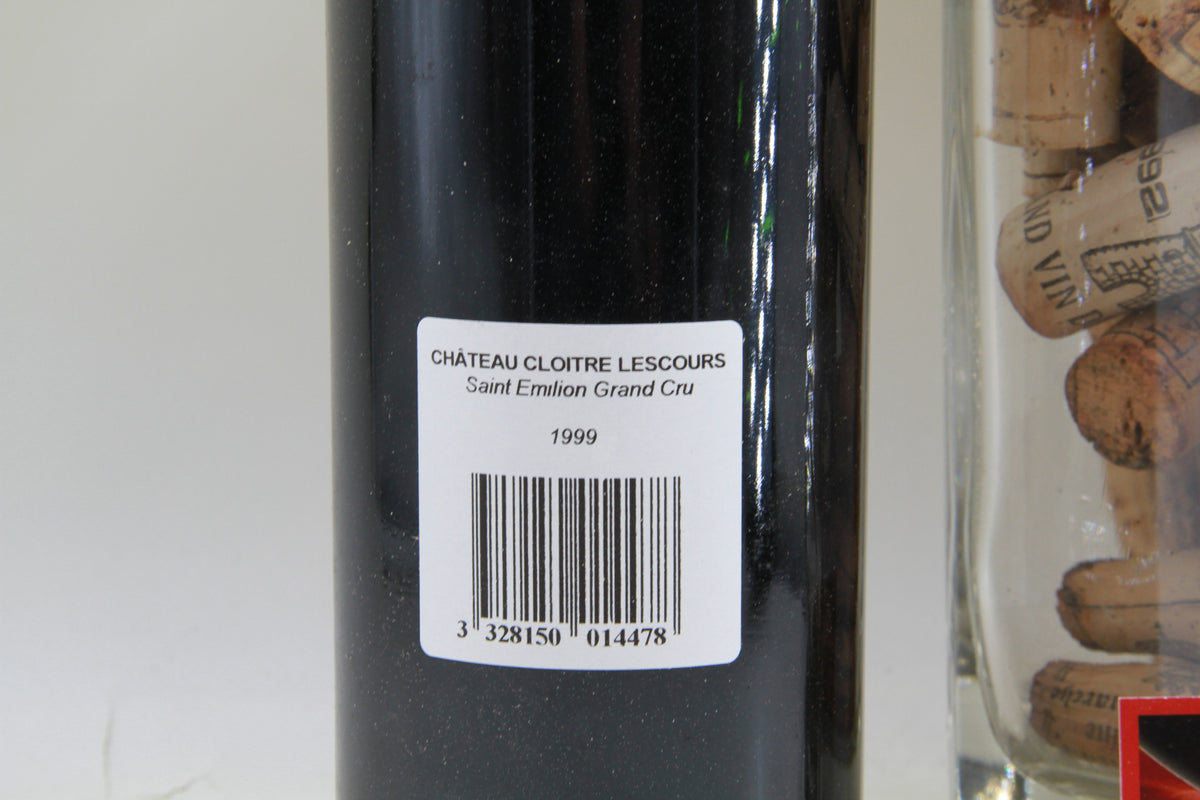 Chateau Cloitre lescours Saint émilion grand cru 1999
