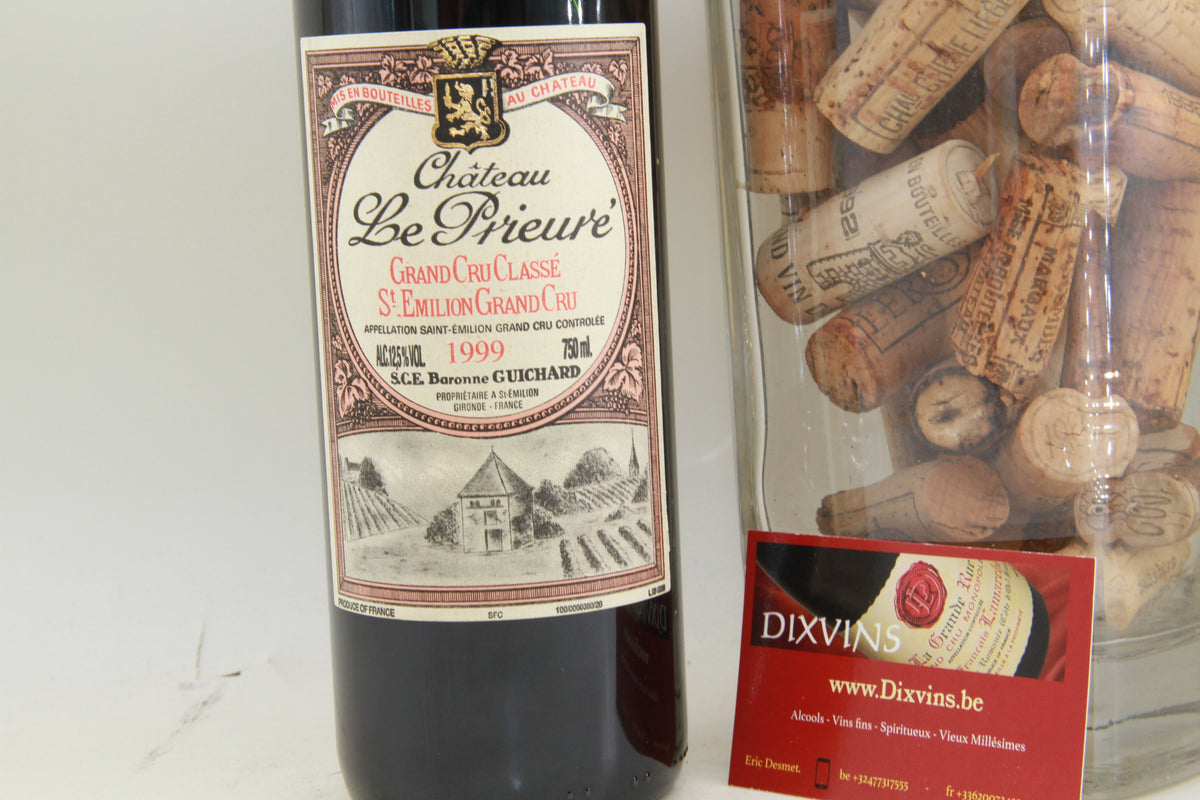Chateau Le Prieuré  Grand Cru Classé de Saint Émilion. 1999