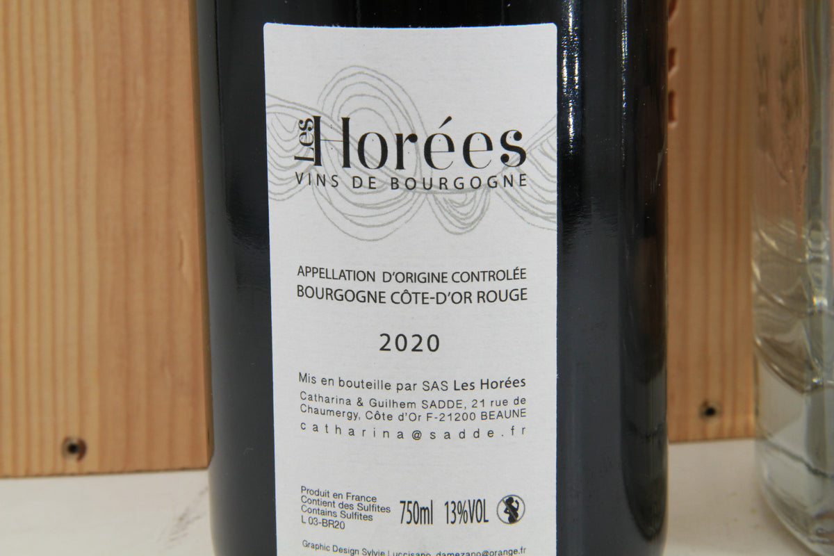 Bourgogne Rouge Le Vieux Sage   Les Horées. 2020