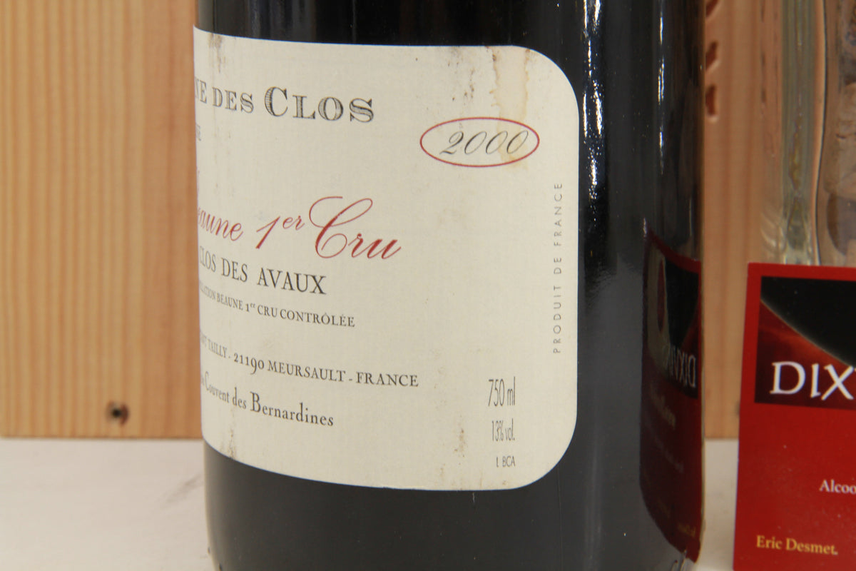 Beaune 1er Cru Clos Des Avaux Domaine Des Clos   2000