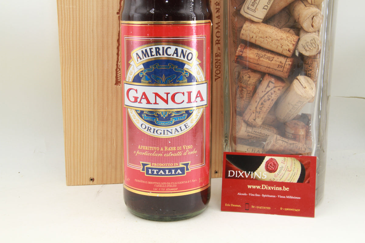 Americano Gancia  ancienne bouteille des années 2000