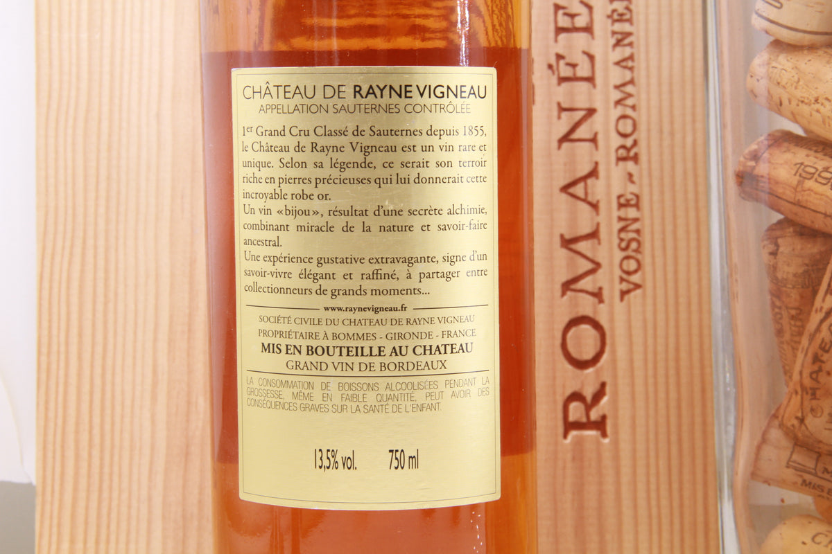 Chateau Rayne Vigneau      1erGrand Cru Classé   Sauternes.  2008