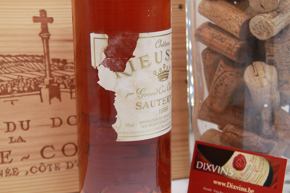 Chateau Rieussec 1er Grand Cru Classé  Sauternes. 1986