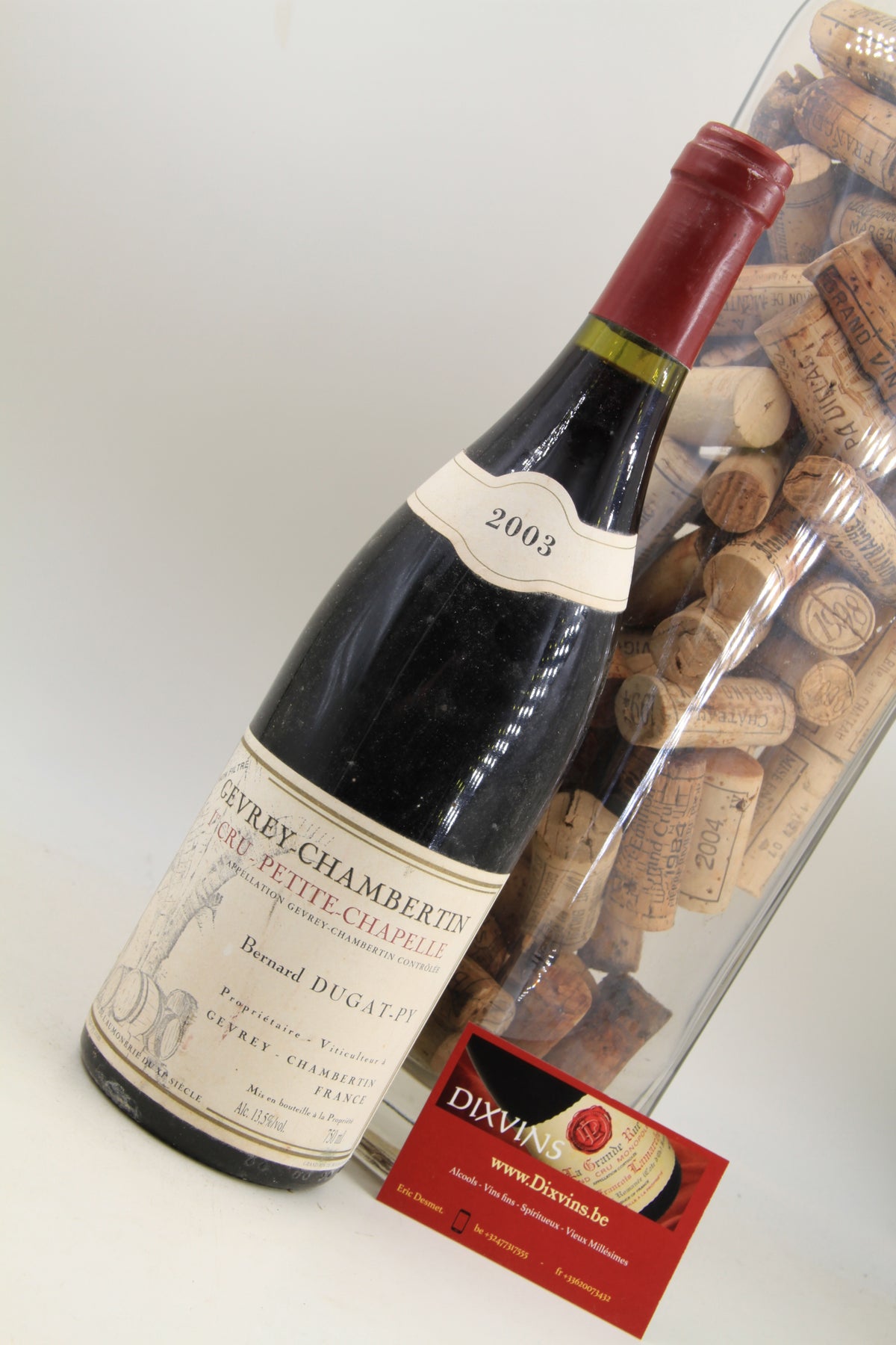 - Gevrey Chambertin 1er Cru " Petite Chapelle  "  **2003 ** Dugat Py - Eric-Dixvins